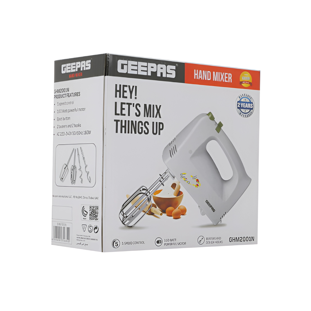 Geepas Hand mixer - GHM2001N Geepas Hand mixer - GHM2001N